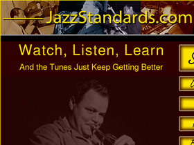 'jazzstandards.com' screenshot