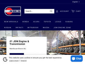 'jdmenginezone.com' screenshot
