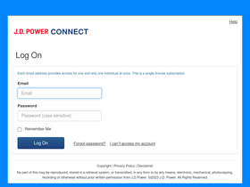 'jdpowerconnect.com' screenshot