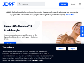 'jdrf.org' screenshot