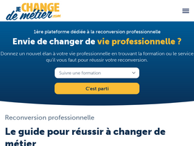 'je-change-de-metier.com' screenshot