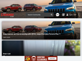 'jeepcherokeeclub.com' screenshot
