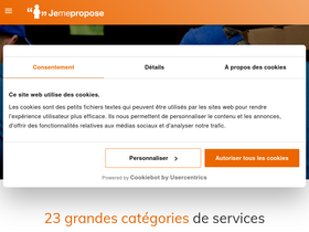 'jemepropose.com' screenshot