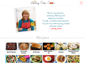 'jennycancook.com' screenshot
