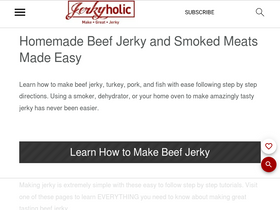 'jerkyholic.com' screenshot
