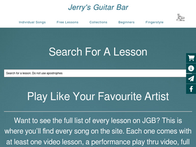 'jerrysguitarbar.com' screenshot