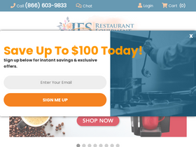 'jesrestaurantequipment.com' screenshot