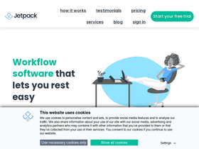 'jetpackworkflow.com' screenshot