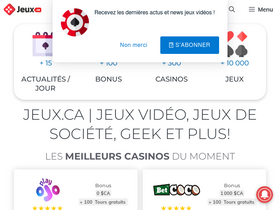 'jeux.ca' screenshot