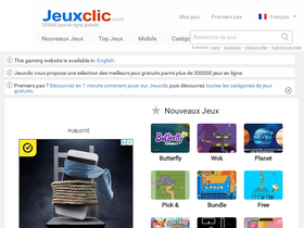 'jeuxclic.com' screenshot