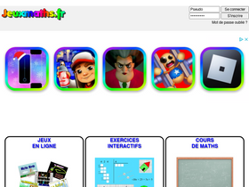 'jeuxmaths.fr' screenshot