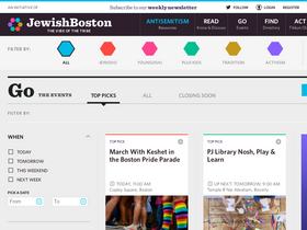 'jewishboston.com' screenshot