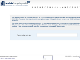 'jewishencyclopedia.com' screenshot
