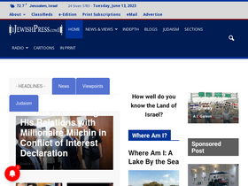 'jewishpress.com' screenshot