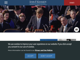 'jfklibrary.org' screenshot