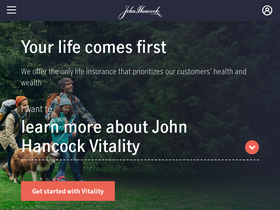 'jhancock.com' screenshot