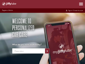 'jiffylube.com' screenshot
