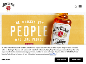 'jimbeam.com' screenshot