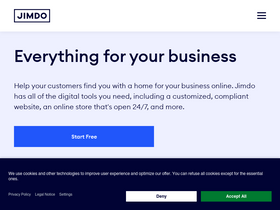 'jimdo.com' screenshot