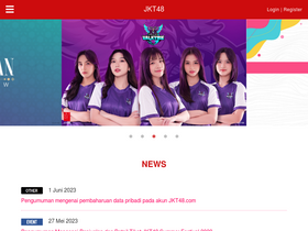 'jkt48.com' screenshot