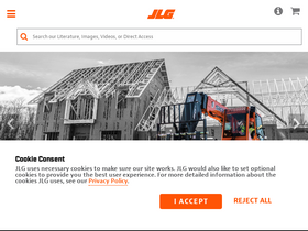 'jlg.com' screenshot