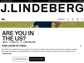 'jlindeberg.com' screenshot