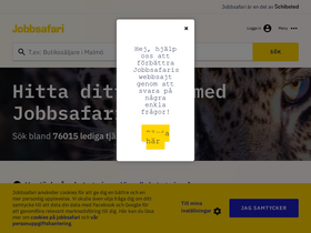 'jobbsafari.se' screenshot