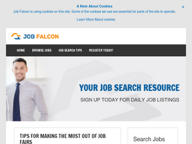 'jobfalcon.com' screenshot