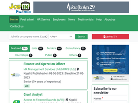 'jobinrwanda.com' screenshot