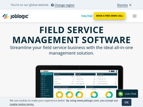 'joblogic.com' screenshot