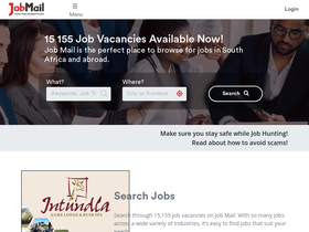 'jobmail.co.za' screenshot