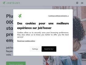 'jobteaser.com' screenshot