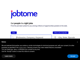 'jobtome.com' screenshot