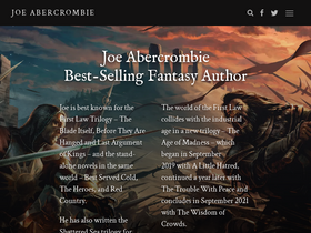 'joeabercrombie.com' screenshot