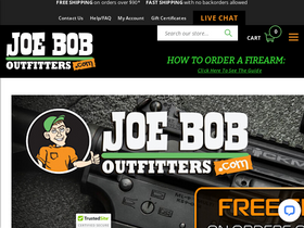 'joeboboutfitters.com' screenshot