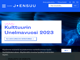'joensuu.fi' screenshot