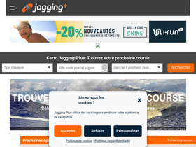 'jogging-plus.com' screenshot