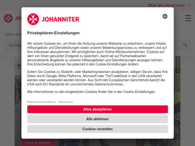 'johanniter.de' screenshot