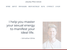 'johnathanwhitelifestyle.com' screenshot