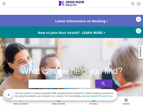 'johnmuirhealth.com' screenshot