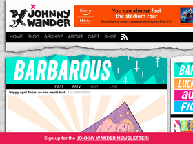 'johnnywander.com' screenshot