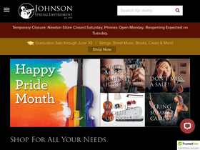 'johnsonstring.com' screenshot