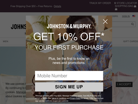 'johnstonmurphy.com' screenshot