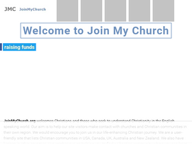'joinmychurch.org' screenshot