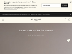 'jomalone.com' screenshot