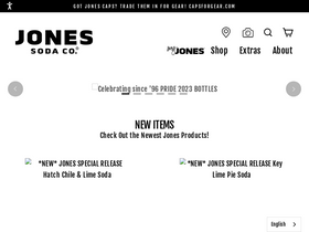 'jonessoda.com' screenshot
