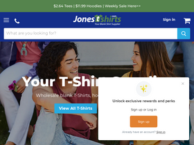 'jonestshirts.com' screenshot