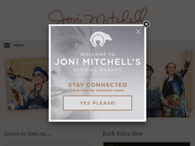 'jonimitchell.com' screenshot
