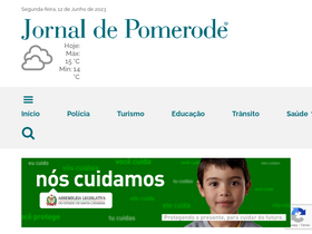 'jornaldepomerode.com.br' screenshot