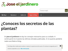 'joseeljardinero.com' screenshot